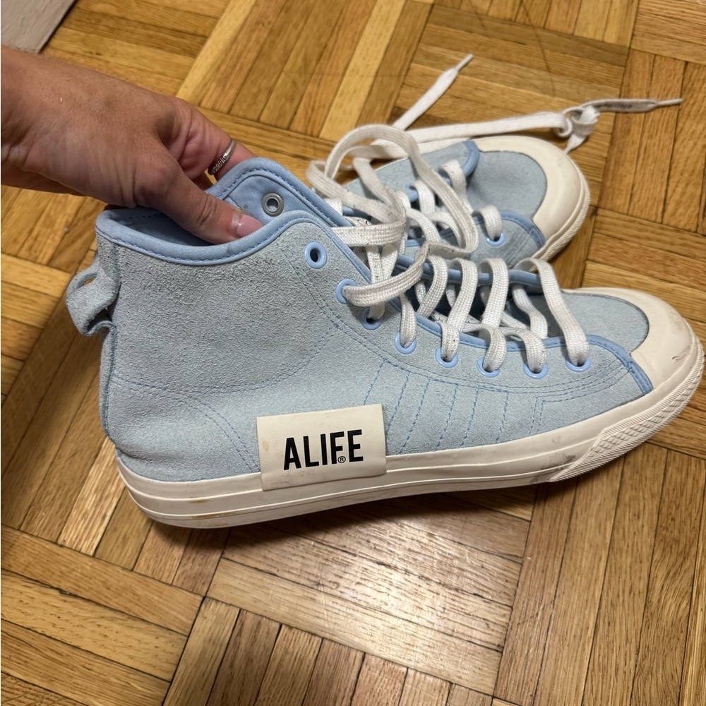 Adidas Alife Sky Blue High-Top Sneakers